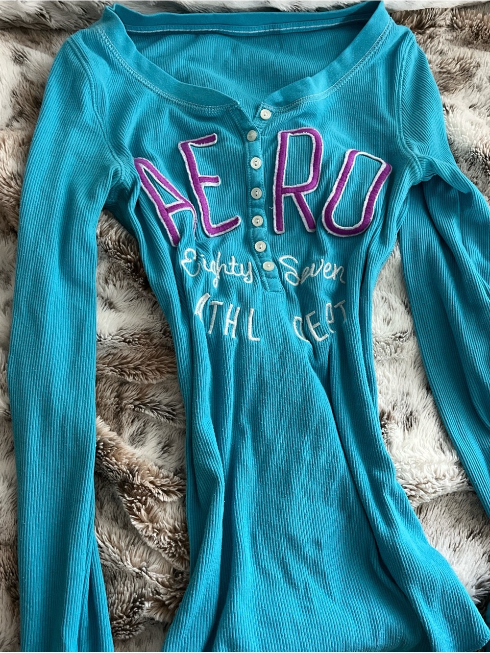 Vintage y2k Aeropostale ribbed long sleeve shirt
